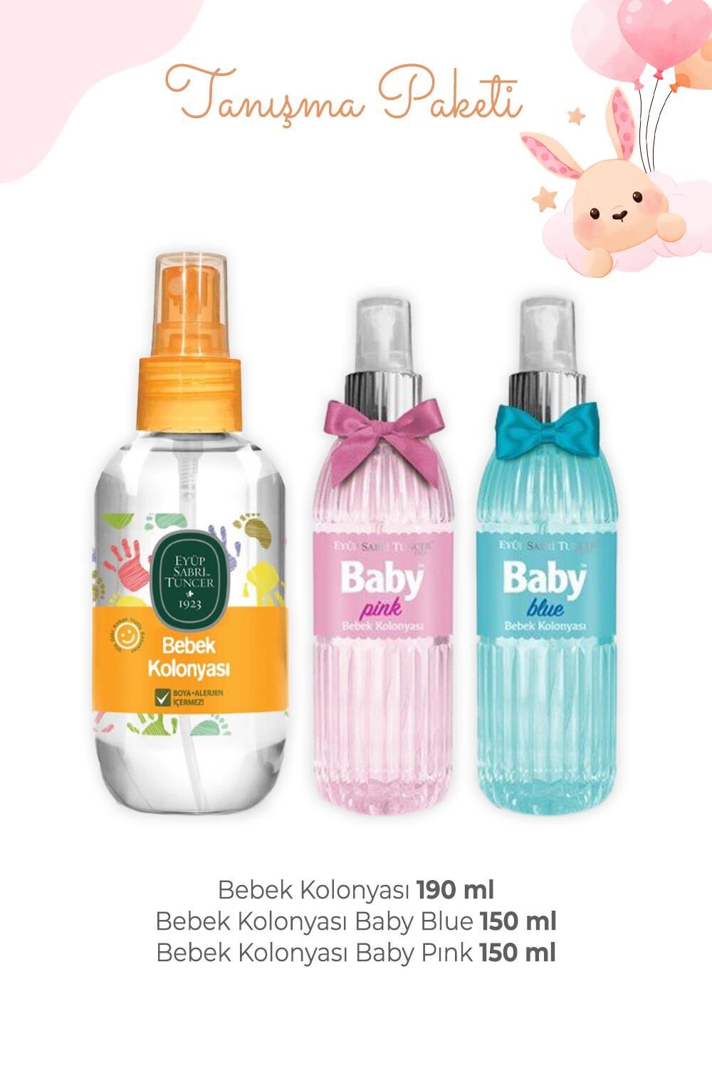 Eyüp Sabri Tuncer Bebek Kolonyası 3'lü Set
