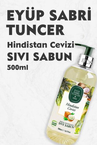 Eyüp Sabri Tuncer Hindistan Cevizi Doğal Zeytinyağlı Sıvı Sabun 500 ml