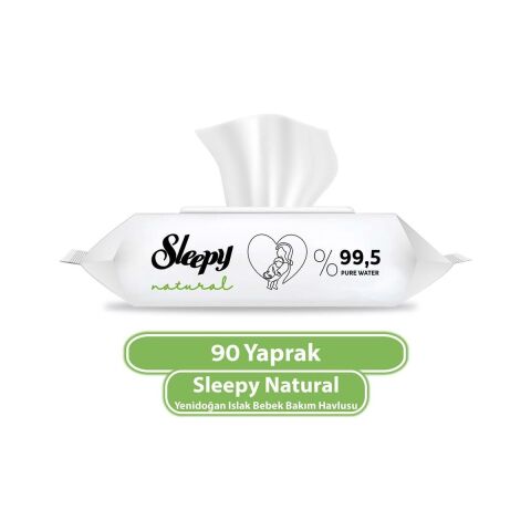 Sleepy Natural Yenidoğan Islak Mendili 90 Adet