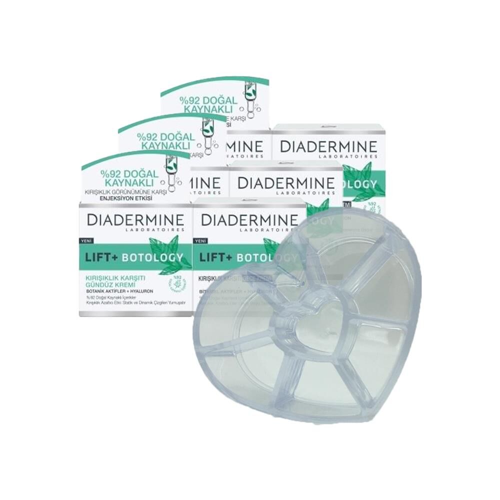Diadermine Lift+ Botology Gündüz Kremi 50 ml + Gece Kremi 50 ml  x 3 ve Diadermine Makyaj Düzenleyici Hediyeli