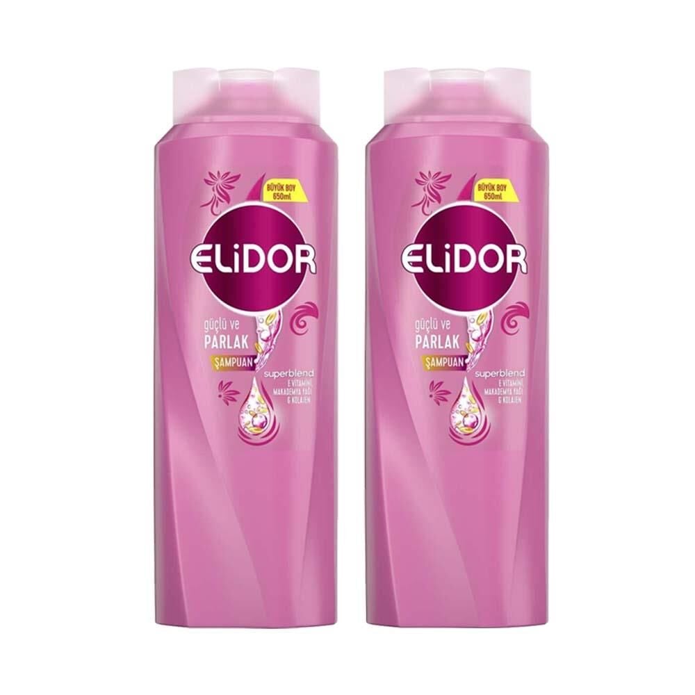 Elidor Superblend Saç Bakım Şampuanı Güçlü Ve Parlak Saçlar 650 ML x 2