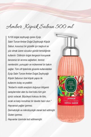 Amber Zeytinyağlı Köpük Sabun 500 ML 5 Al 4 Öde ve Rosie Pamuk