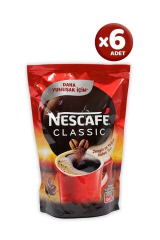Nescafe Classic 200 gr Poşet x 6 Adet