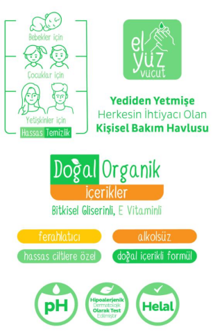 Sleepy Herbal 25'li Kişisel Bakım Havlusu 2 Paket ve ROSIE Koku