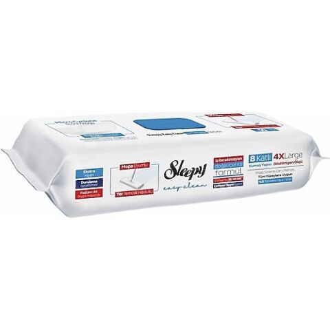 Sleepy Çamaşır Sulu  Mopa Uyumlu Temizlik Mendil 50'li