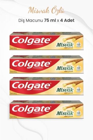 Colgate Misvak Özlü Diş Macunu 75 ml x 4 Adet
