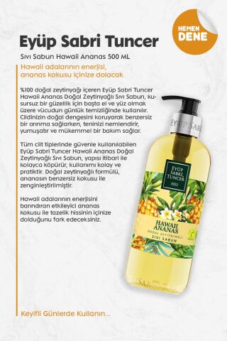 Eyüp Sabri Tuncer Sıvı Sabun Hawaii Ananas 500 ML