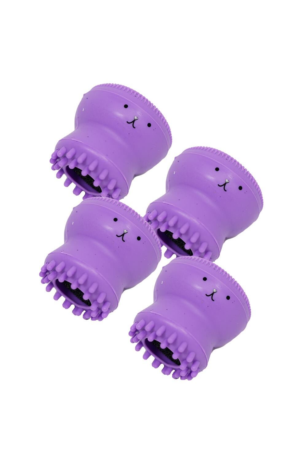 Tarko Lionesse Ahtapot Yüz Temizleme Fırçası - Mor x 4 Adet