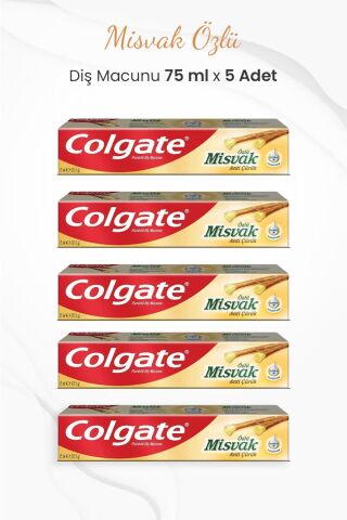 Colgate Misvak Özlü Diş Macunu 75 ml x 5 Adet