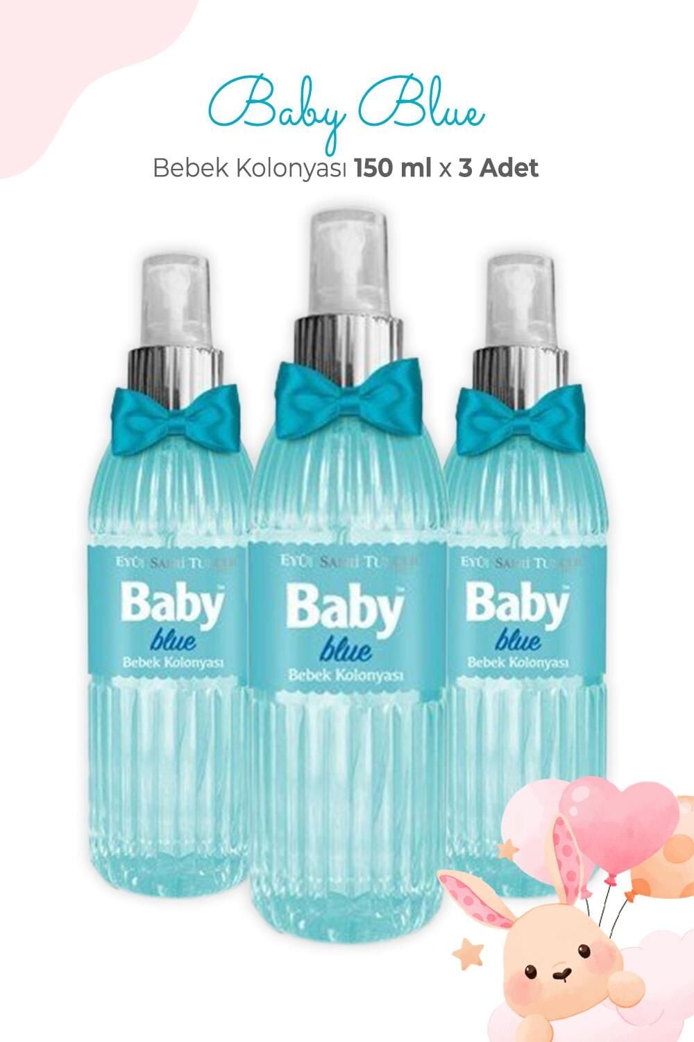 Eyüp Sabri Tuncer Baby Blue Bebek Kolonyası 150 ml x 3 Adet