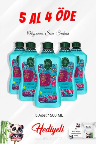 Okyanus Sıvı Sabun 1.5 L 5 Al 4 Öde ve Rosie Pamuk