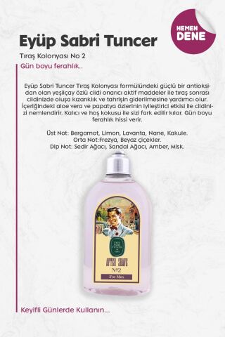 Eyüp Sabri Tuncer Tıraş Kolonyası No 2