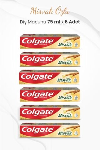 Colgate Misvak Özlü Diş Macunu 75 ml x 6 Adet
