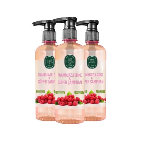 Eyüp Sabri Tuncer Frambuazlı Sirke & Süper Şampuan 500 ml x 3
