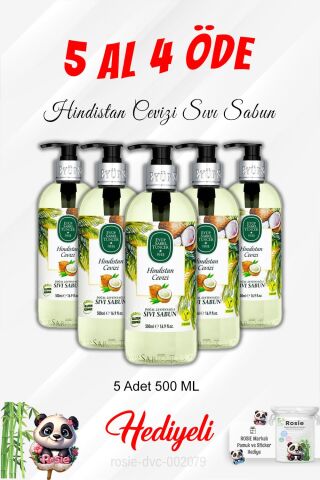 5 Al 4 Öde Hindistan Cevizi Sıvı Sabunu 500 ML ve Rosie Pamuk