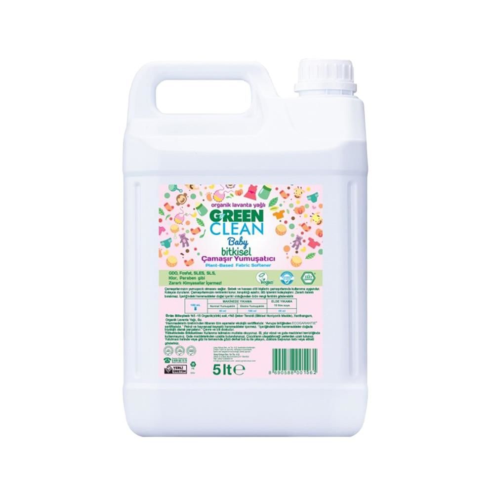 Green Clean Baby Bitkisel Çamaşır Yumuşatıcı Lavanta Yağlı 5 lt