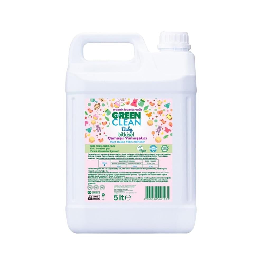 Green Clean Baby Bitkisel Çamaşır Yumuşatıcı Lavanta Yağlı 5 lt