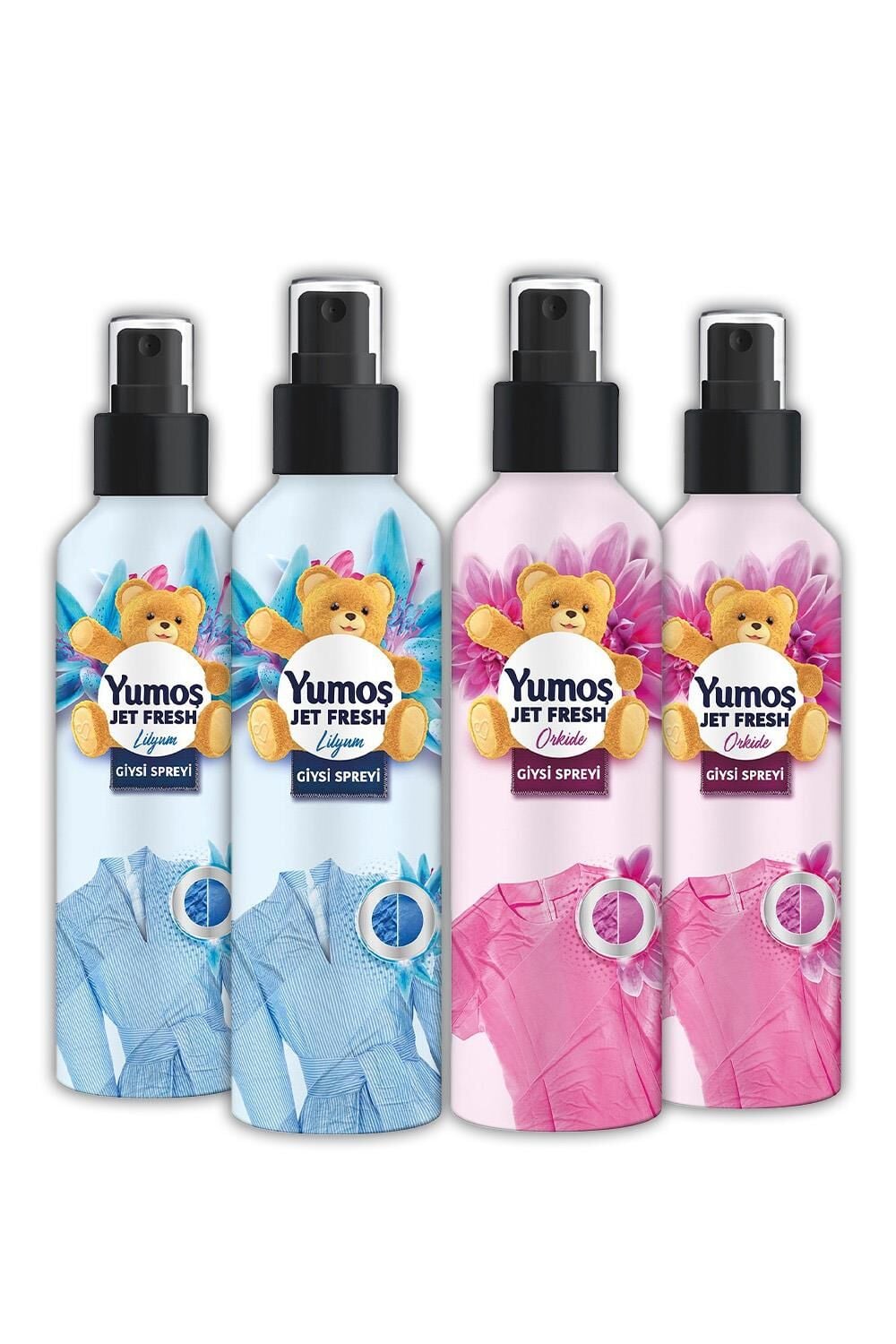 Yumoş Jet Fresh Lilyum 200 ml x 2 Adet ve Orkide 200 ml x 2 Adet