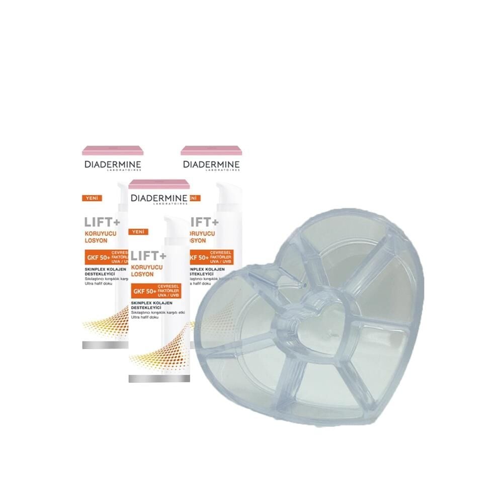 Diadermine Lift+ Kırışıklık karşıtı Koruyucu Losyon 40 ml x 3 ve Diadermine Makyaj Düzenleyici Hediyeli