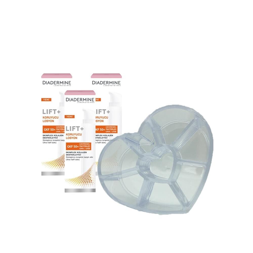 Diadermine Lift+ Kırışıklık karşıtı Koruyucu Losyon 40 ml x 3 ve Diadermine Makyaj Düzenleyici Hediyeli