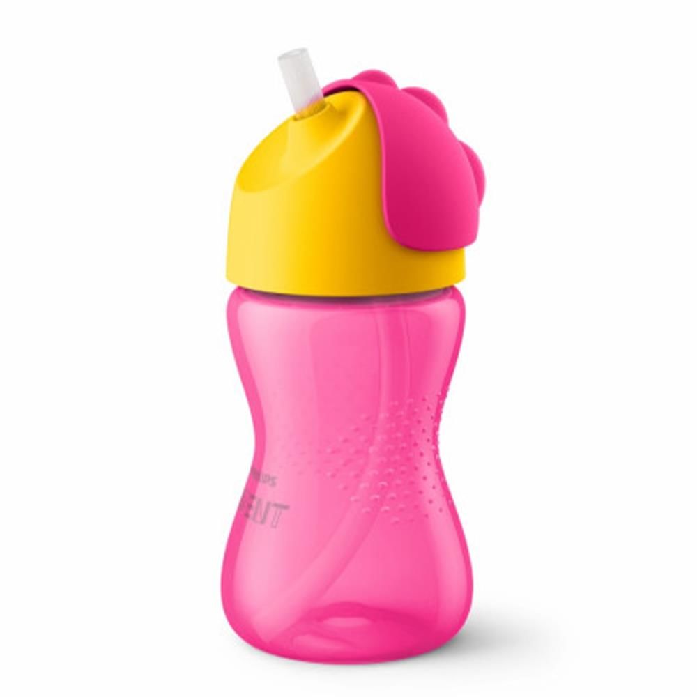 Philips Avent Desenli Pipetli Bardak 300 ml Kız 12m+