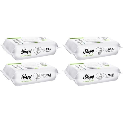 Sleepy Islak Havlu Mendil 90 Yaprak Natural Yenidoğan 4 Lü 360 Yaprak