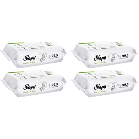 Sleepy Islak Havlu Mendil 90 Yaprak Natural Yenidoğan 4 Lü 360 Yaprak
