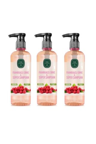 Eyüp Sabri Tuncer Frambuazlı Sirke & Süper Şampuan 500ml X3