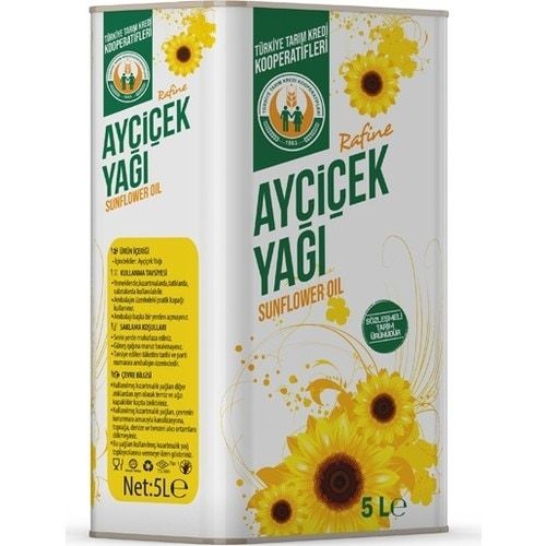 Tarım Kredi Kooperatifleri Ayçiçek Yağı 5 L TNK