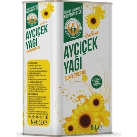Tarım Kredi Kooperatifleri Ayçiçek Yağı 5 L TNK