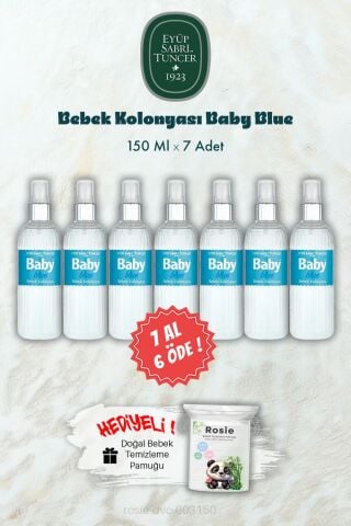Bebek Kolonyası Baby Blue 150 ML 7 AL 6 ÖDE ve ROSIE Hediye