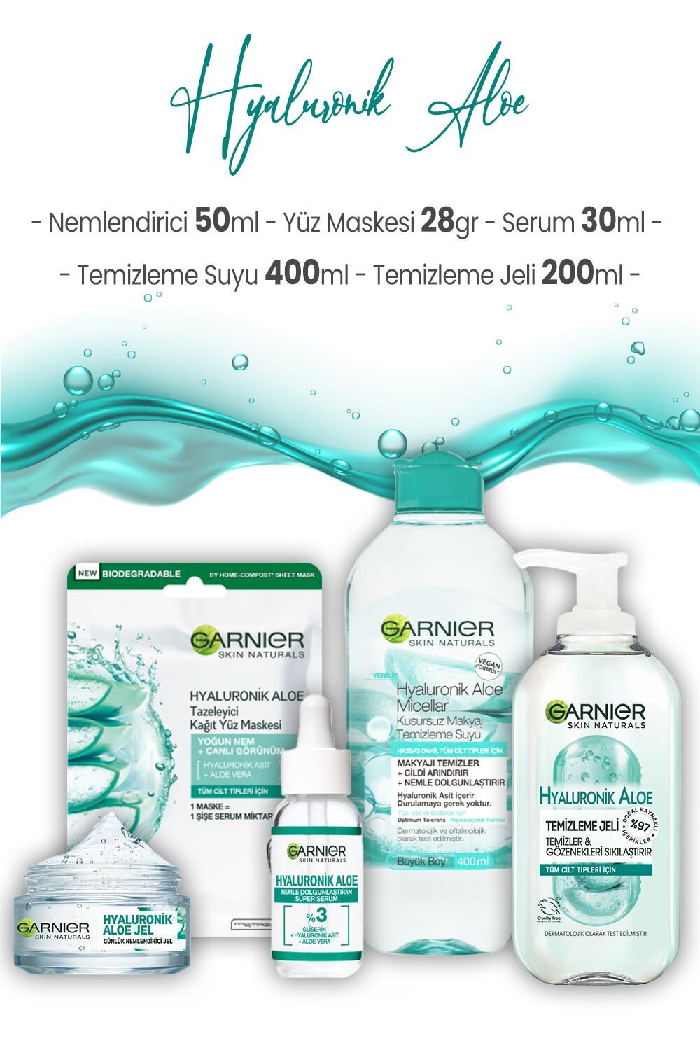Garnier Hyaluronik Aloe Cilt Bakım Seti 2