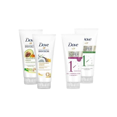 Dove Hindistan Cevizi, Uzun Saç Terapisi, Dökülmeye Karşı ve Süper Saç Kremi 170 ml