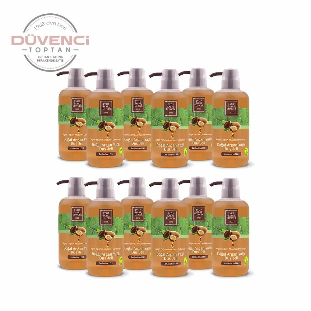Düvenci Toptan Eyüp Sabri Tuncer Argan Yağlı Duş Jeli Seti 12' li Paket
