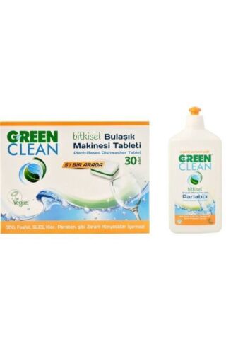 Green Clean Bulaşık Makinesi Tableti 30 Adet+parlatıcı 500 ml