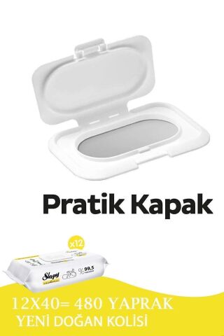 Sleepy Yenidoğan Newborn Islak Mendil 12x40lı (480 YAPRAK)