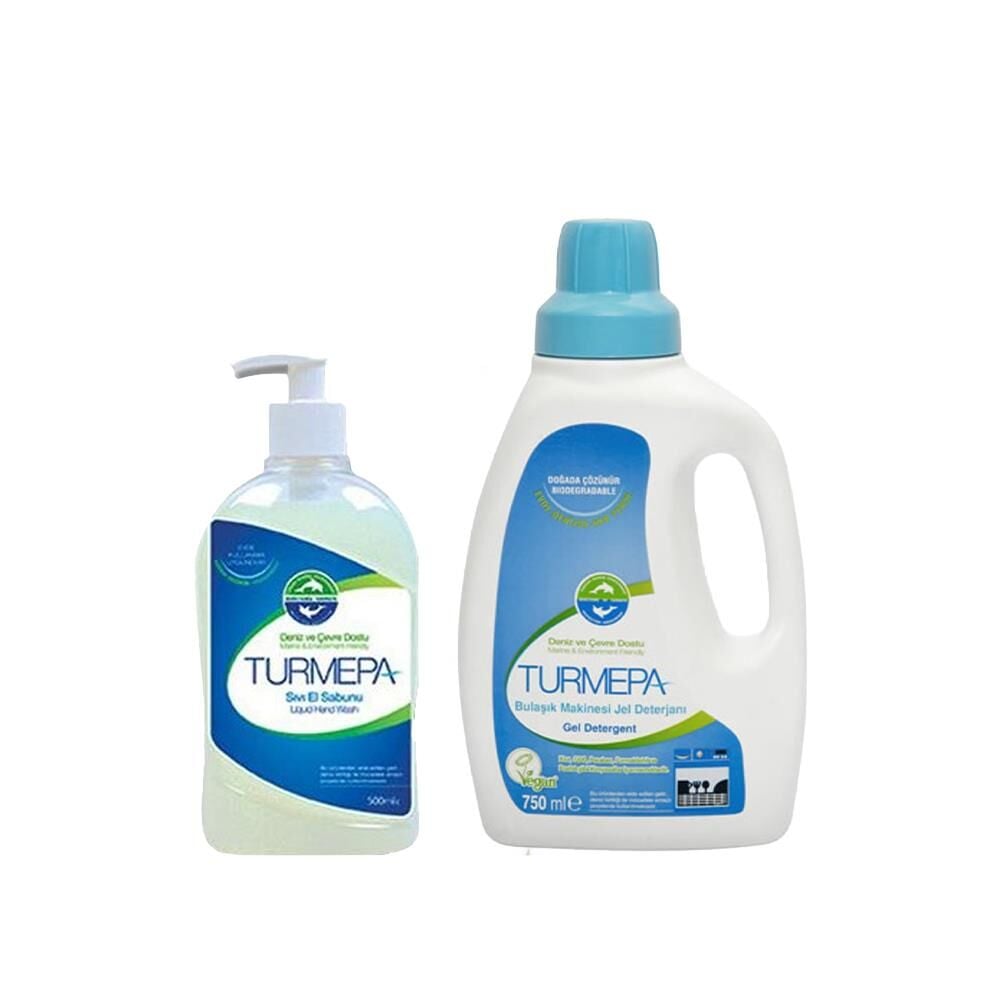 Turmepa Sıvı Sabun 500 ml ve Bulaşık Makinası Deterjanı 750 ml