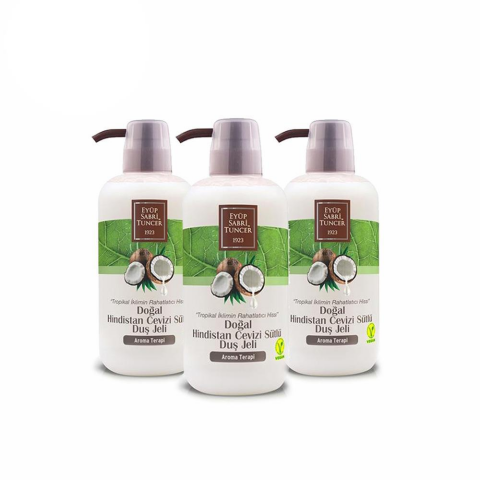 Düvenci Toptan Eyüp Sabri Tuncer Hindistan Cevizi Sütlü Duş Jeli Seti 3' lü Paket