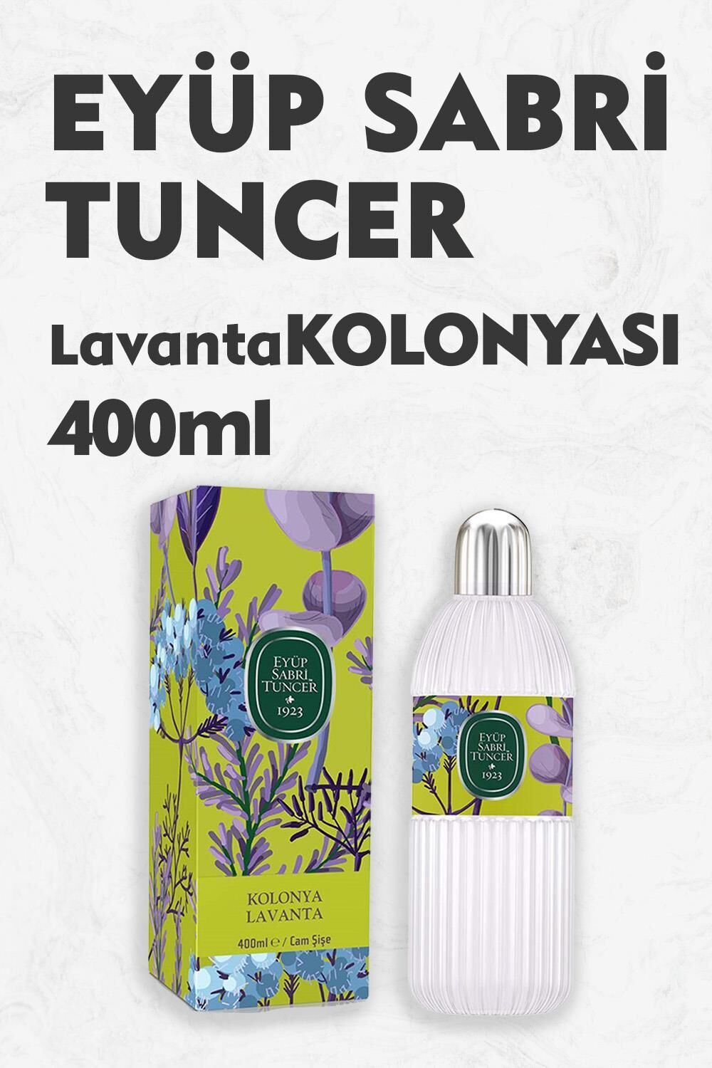 Eyüp Sabri Tuncer Lavanta Kolonyası Cam Şişe 400 ml