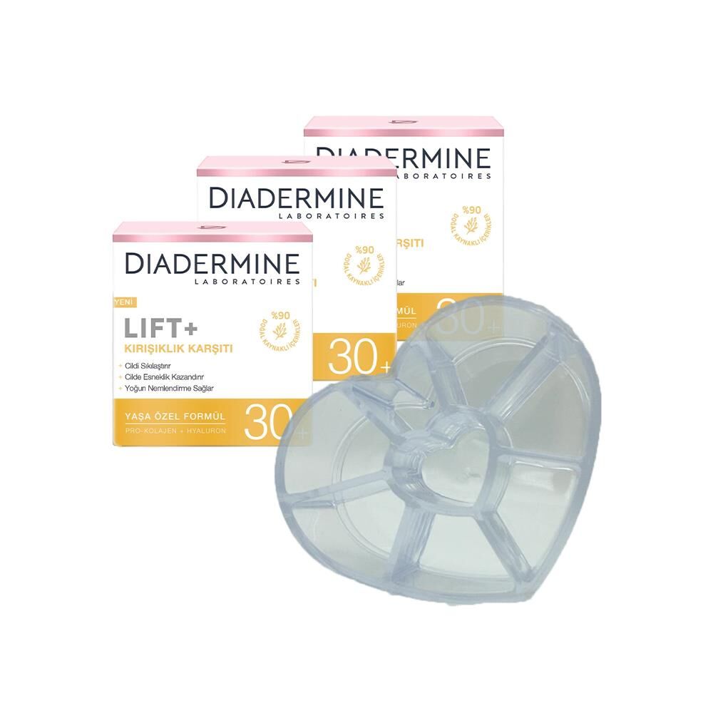 Diadermine Kırışıklık Karşıtı Krem Lift+ 30+ x 3 ve Diadermine Makyaj Düzenleyici Hediyeli