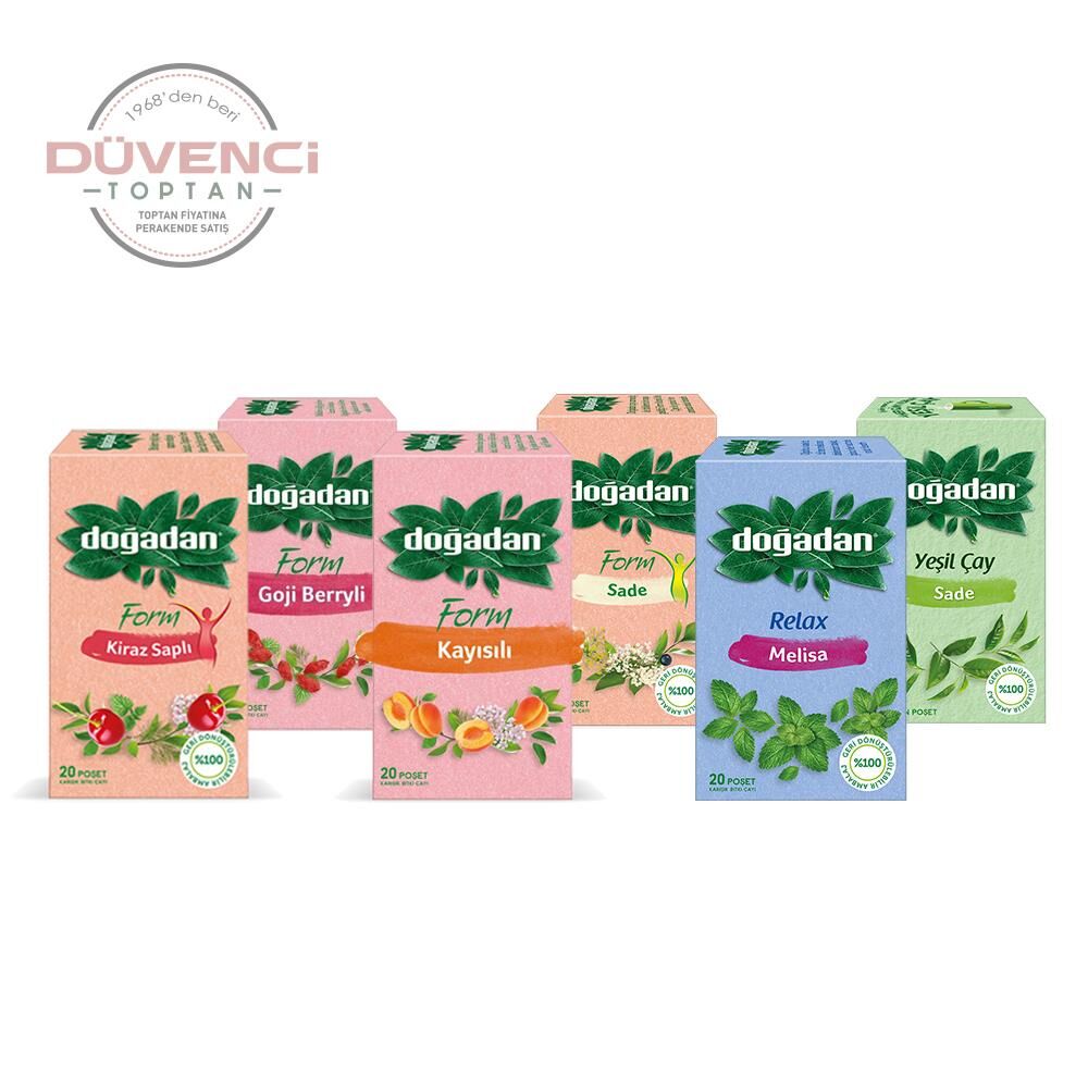 Doğadan Düvenci Toptan Bitki Çayları Paketi 6' lı Model 31