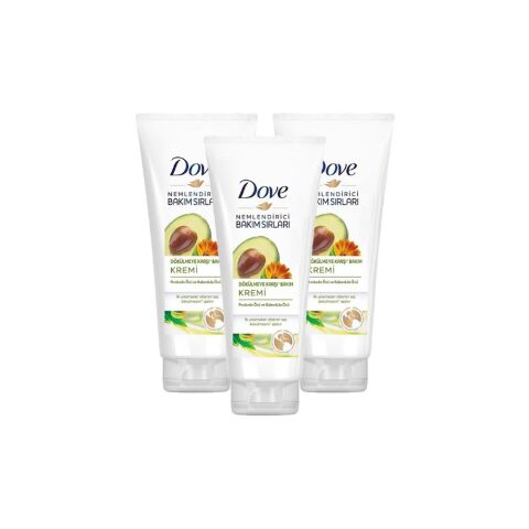 Dove Nemlendirici Bakım Sırları Dökülmeye Karşı Saç Bakım Kremi 170 ml x 3