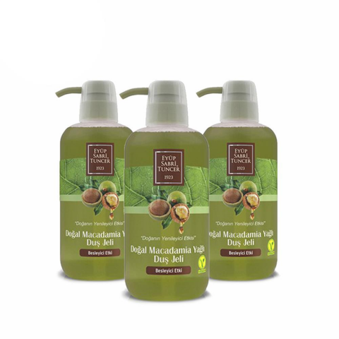 Düvenci Toptan Eyüp Sabri Tuncer Macadamia Yağlı Duş Jeli Seti 3' lü Paket