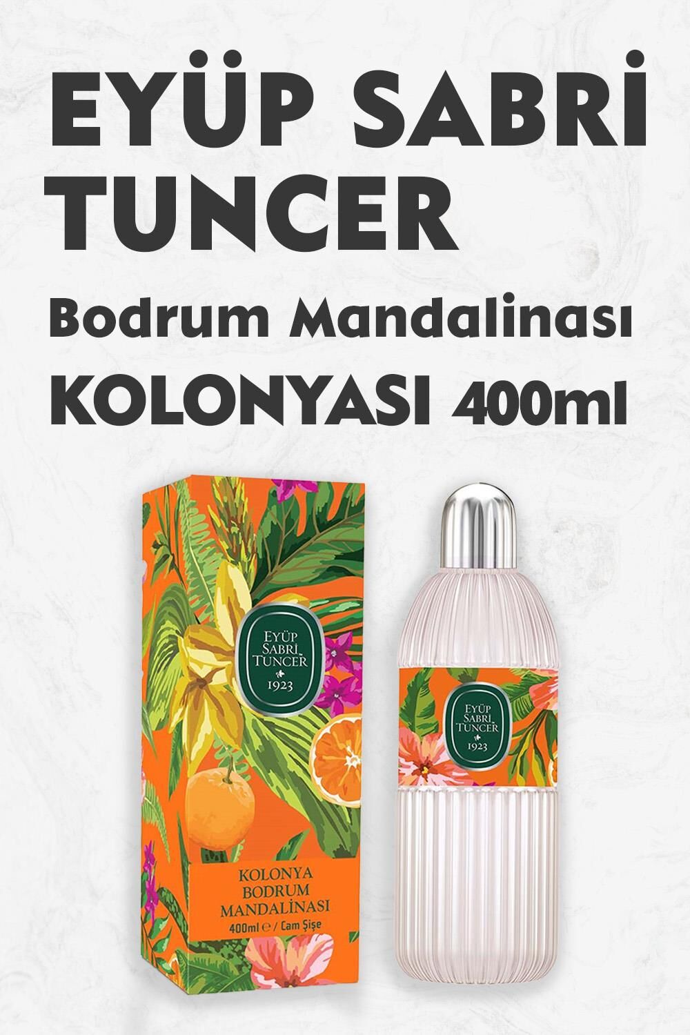 Eyüp Sabri Tuncer Bodrum Mandalinası Kolonyası Cam Şişe 400 ml