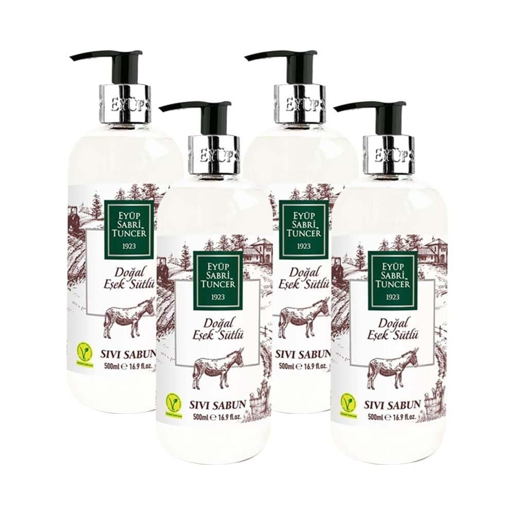 Eyüp Sabri Tuncer Doğal Eşek Sütlü Sıvı Sabun 500 ml x 4