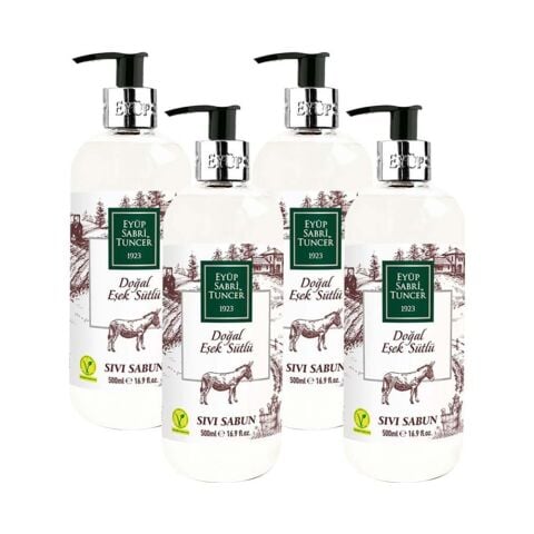 Eyüp Sabri Tuncer Doğal Eşek Sütlü Sıvı Sabun 500 ml x 4
