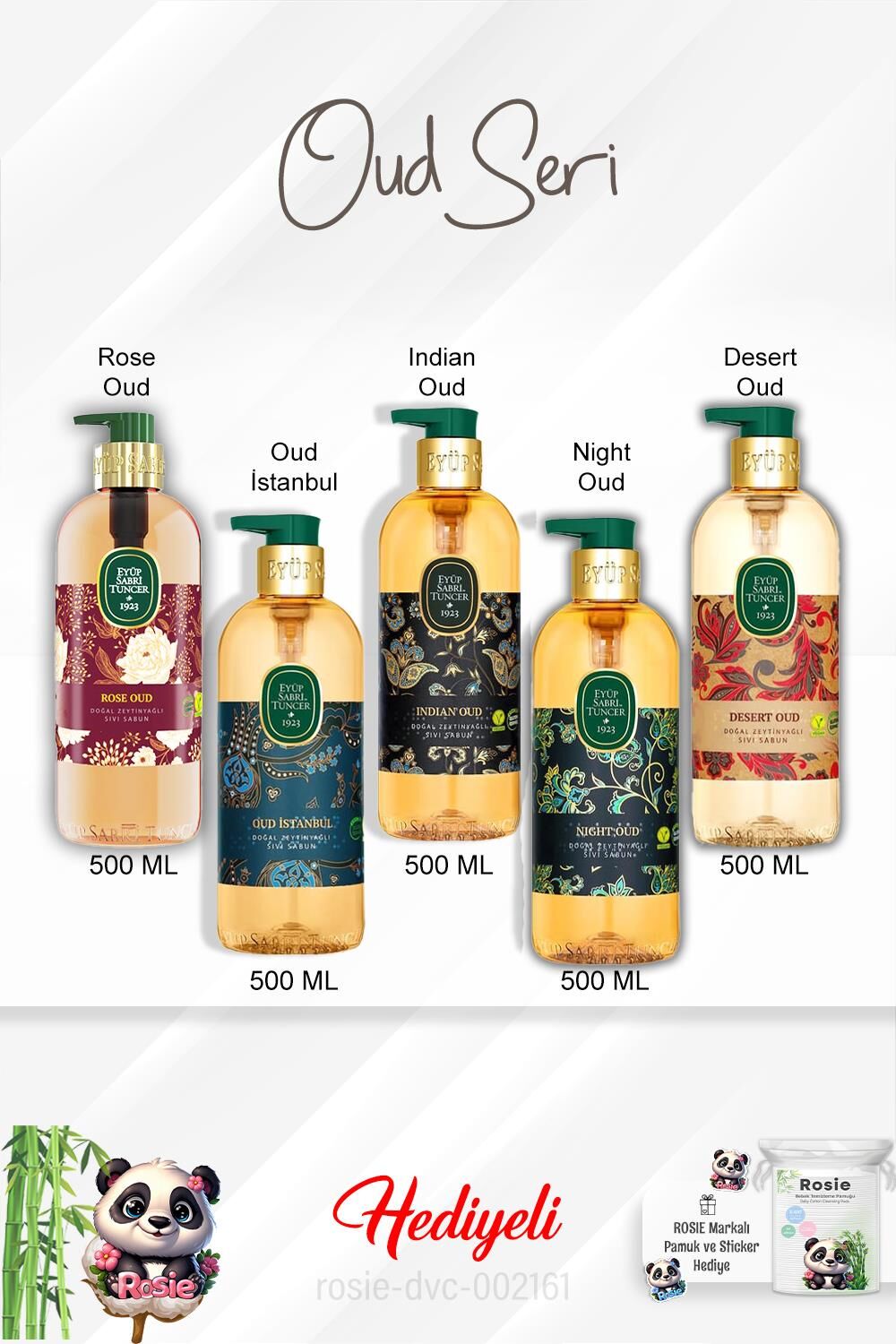 Oud Seri 500 ML Desert, Indian, İstanbul, Rose, Night Oud ve Rosie