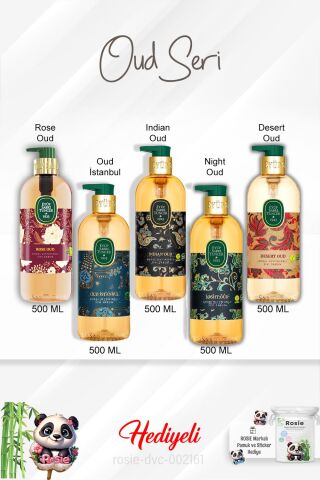 Oud Seri 500 ML Desert, Indian, İstanbul, Rose, Night Oud ve Rosie