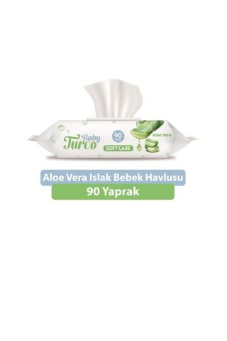 Baby Turco Soft Care Aloe Vera Islak Mendil 90 Lı Paket 6 Adet 540 Yaprak