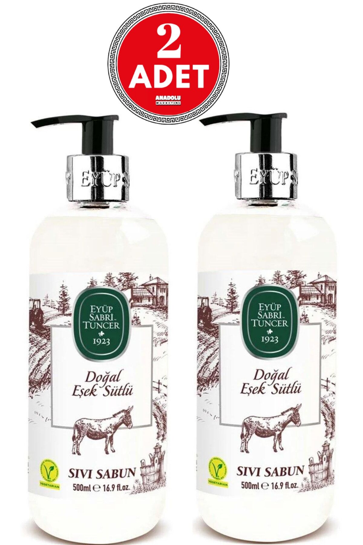 Eyüp Sabri Tuncer Eşek Sütlü Sıvı Sabun 500 ml x 2 Adet